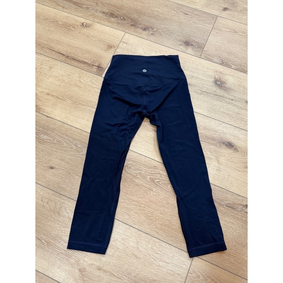 lululemon athletica Pants - Lululemon Align High-Rise Crop 21 Navy Blue Leggings Size 4 LW6BGDS